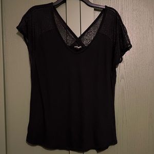 Express Lace Sleeve Top